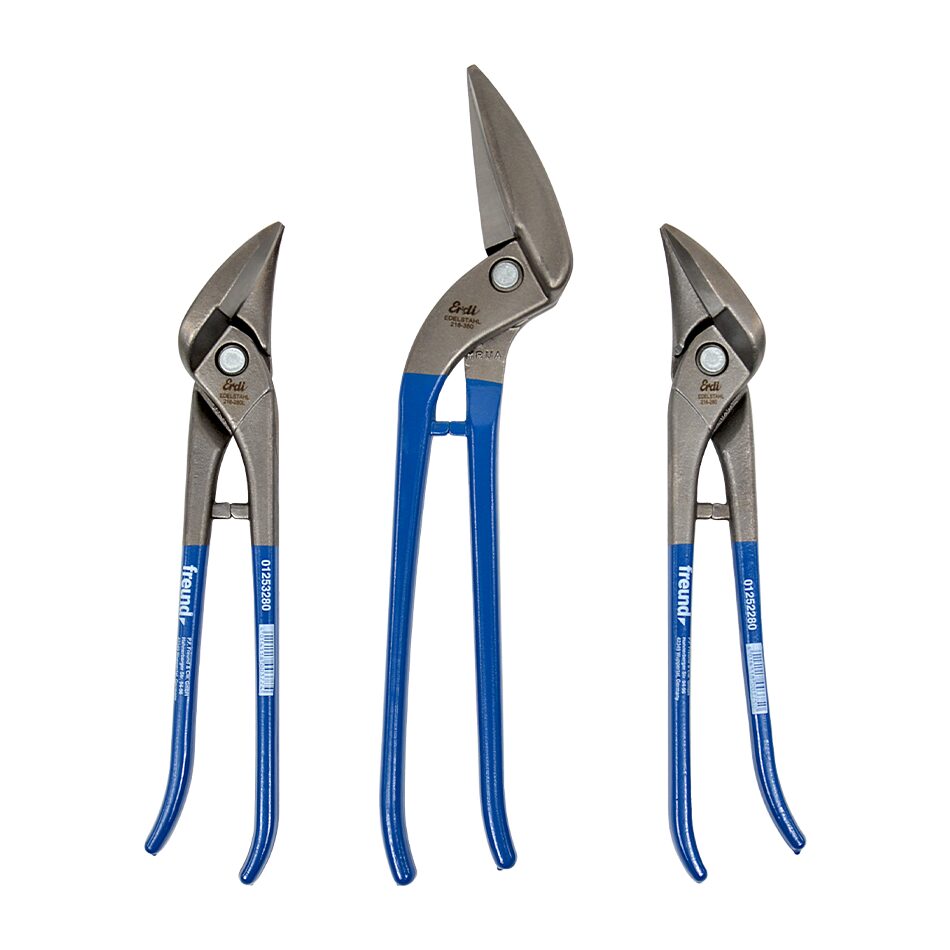 Freund Lacquered Pelican and Combination Tin Snip Set