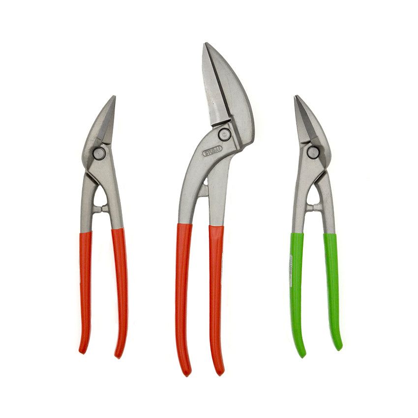 Stubai Niro Look Pelican and Combination Tin Snip Set – green plastic