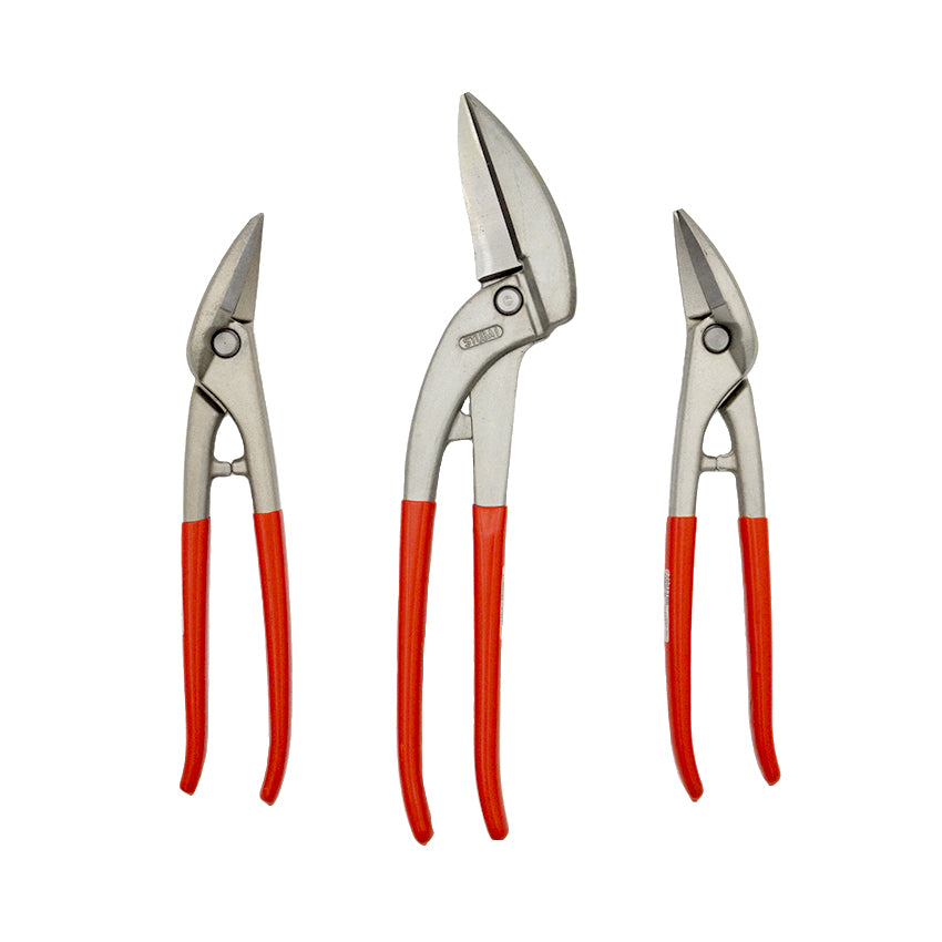 Stubai Niro Look Pelican and Combination Tin Snip Set – red plastic