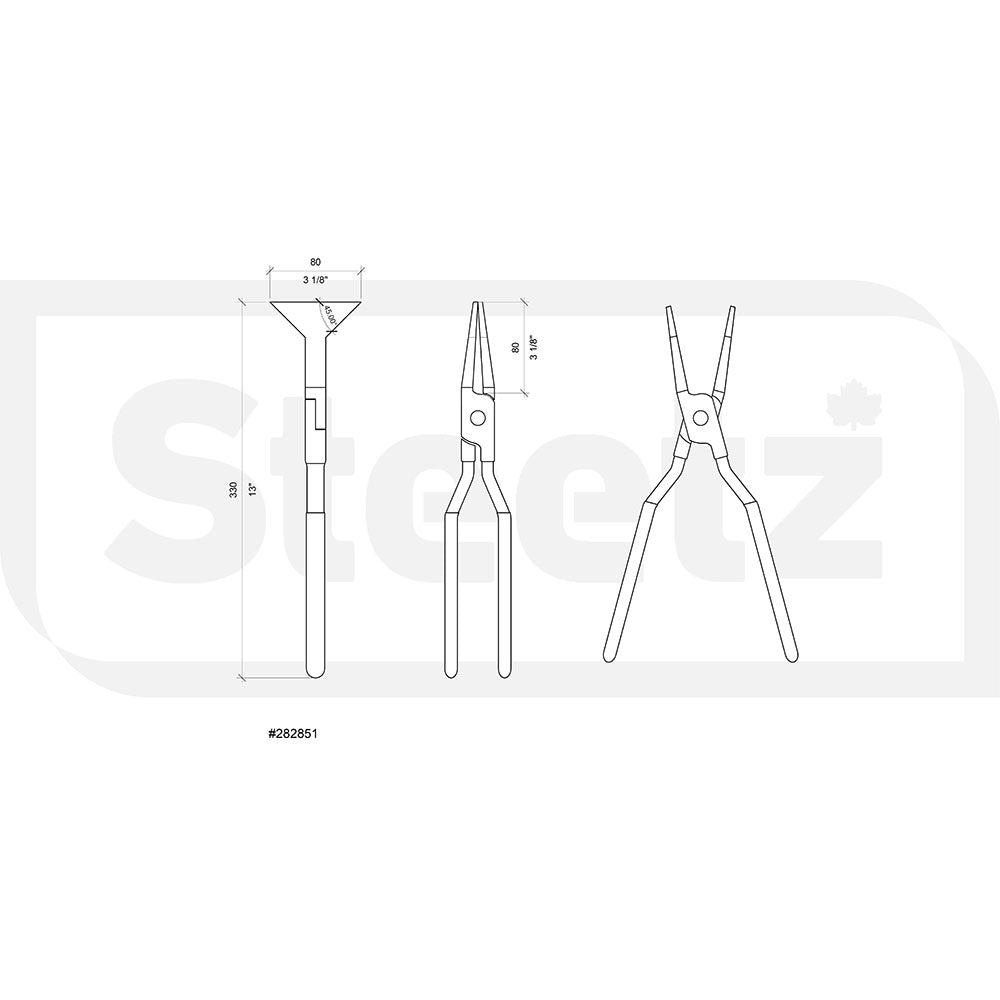 Stubai Niro Look Deep Throat Seaming Pliers – lap joint