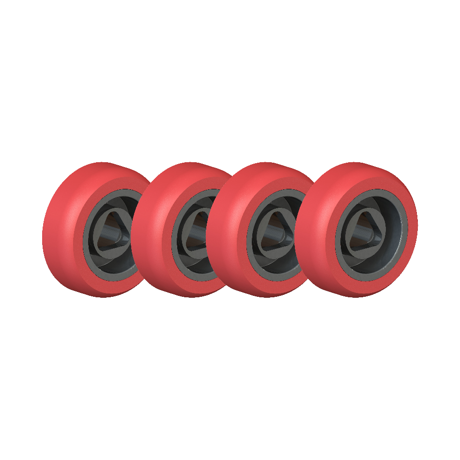 Buschmann Replacement Poly Wheels for Double Falz Seamer – set of 4
